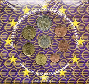 FRANCE 2002 - EURO COIN SET - BU